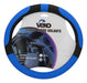 Vexo Luxury Steering Wheel Cover (38 cm) Black/Blue 0