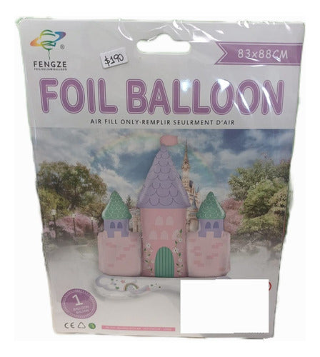 Fengze Castle Shaped Balloon for Air or Helium - 83 x 88cm 0