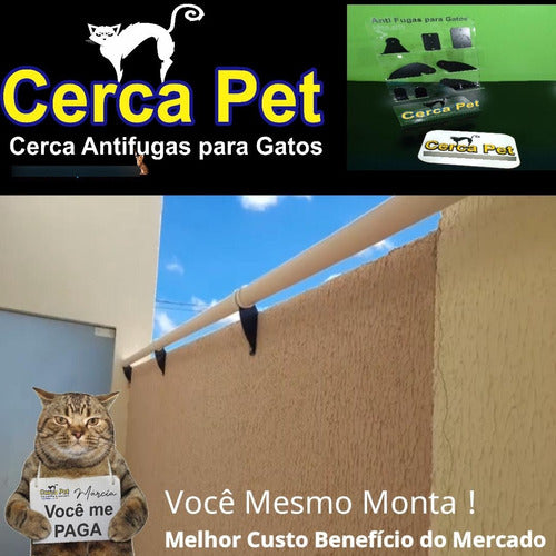 Cerca Pet X7 - 6 Metro Cerca Anti Fugas  Gatos 3