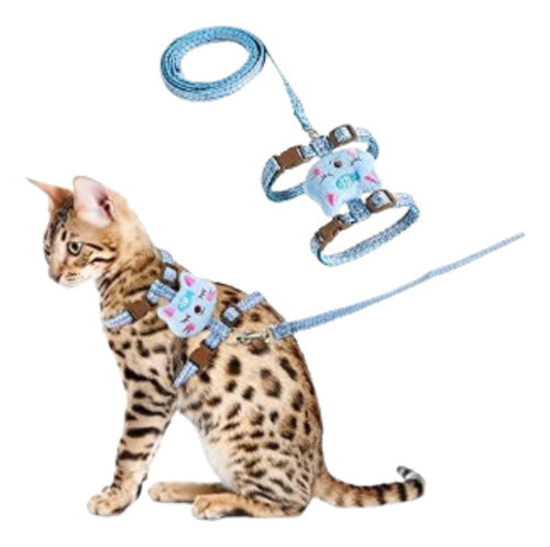 Plush Adjustable Harness Leash for Cats 1.0 1