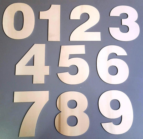 Roma Gráfica Flat Numbers Stainless Steel 1