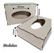 Set of 10 Wooden Tissue Box Holders - Carilina Fibrofacil 4