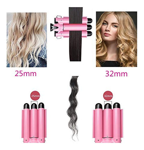 Modvica 3 Jumbo Barrel Curling Iron Wand 32mm Hair Waver Tem 1