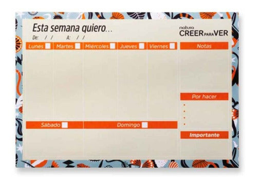 Natura Planificador Organizador Semanal Creer Para Ver 0