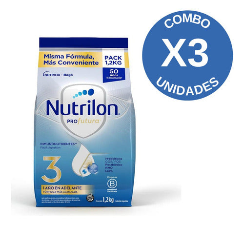 Nutrilon Profutura 3 Combo X3 Milk Formula Pouch 1.2 Kg 1