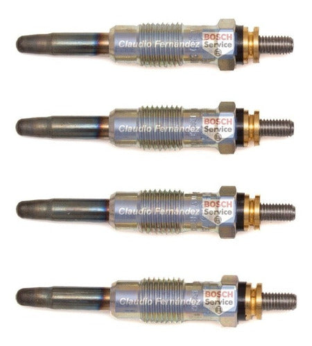 Bosch 4 Glow Plugs for Fiat Siena 1.7 Diesel/Td 1997-2000 1