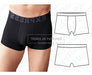 TIENDA DE PATRONES Molde Patrón Coreldraw Calzoncillo Boxer Hombre Del S Al 2xl 3