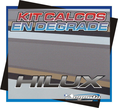 Toyota Hilux 2005 Side Stripes Calcos 4x4 Turbo Oracal 7