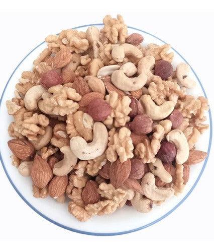 El León Vegano Premium Mixed Nuts Walnuts Almonds Cashews Hazelnuts 1kg 1