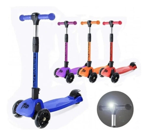 Alitoys Sieteveinte 720 Metallic 3-Wheel Scooter with Front Light for Kids 0