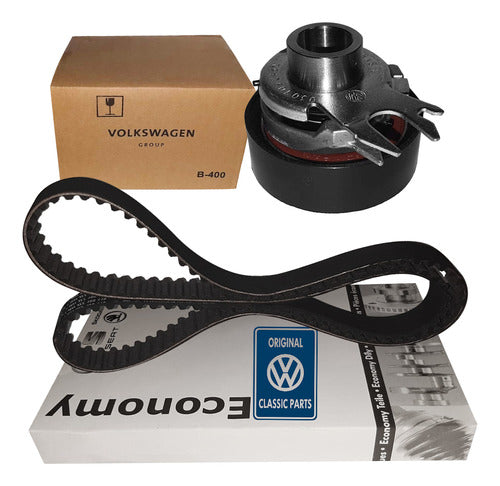 Volkswagen Timing Belt Kit for Fox, Suran, Voyage 1.6 8V - Genuine Parts 0