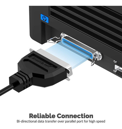 Usb 2.0 A Paralelo Ieee 1284 36pin Impresora Cable Pc Adapta 4