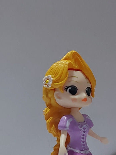 Princesa Mini Figura Colección Decoración Rapunzel 3