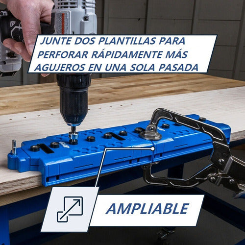 Plantilla De Perforación Estantes Shelf Pin Jig Kreg Kma3232 3