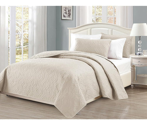 Mk Home Collection 3pc King / California King Over Size Diamond Bed Cover 1