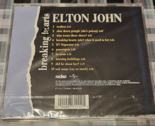 Elton John - Breaking Hearts - CD Remaster News #cdspaternal 1