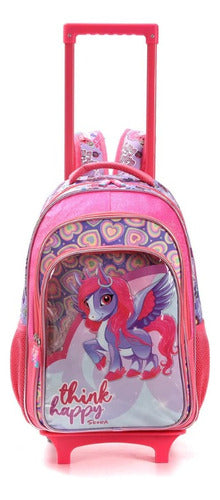 Modax Mochila Carro 18 PuLG - 32129 Unicornio Color Fucsia 0