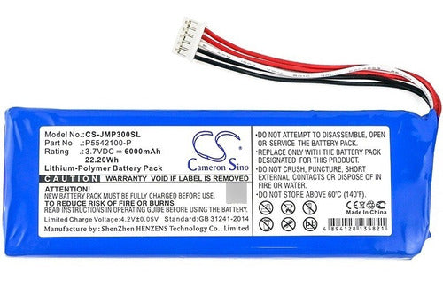 Cameron Sino Battery for JBL Pulse 3, 6000 mAh Part P5542100-P 2