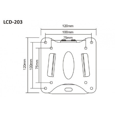 Soporte Para Tv Lcd/led Fijo Brateck Lcd-203 27  Ecamnet 1