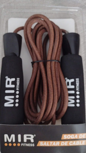 MIR Fitness | Leather Jump Rope | With Ball Bearings 2