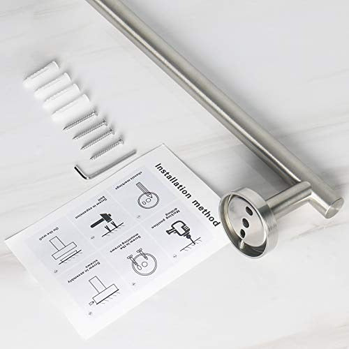 NearMoon Towel Bar for Bathroom Brushed Nickel - 40cm 5