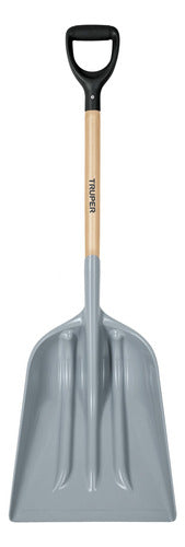 Truper Plastic Sanitary Shovel with Extra Wide Head and 27" Handle 0