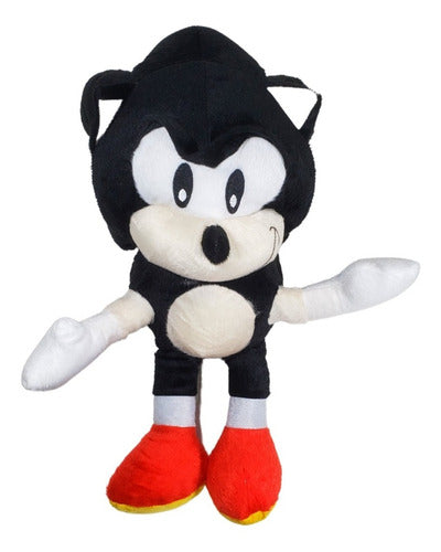 Boneco Sonic Pelúcia 50 Cm Preto Antialérgico Sonic World 0