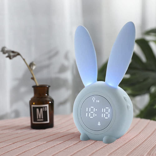 Lindo Conejo Despertador De Los Nios Creativo Reloj De Dibuj 1