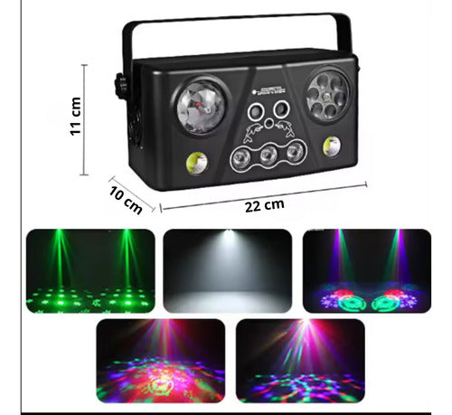 Canhão Laser Holográfico Jogo De Luz Strobo Alto Potencia 5