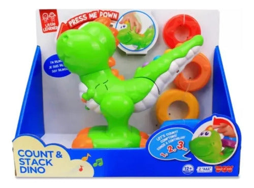 Little Learner Dino Interactivo Cuenta Y Apila Con Dino 4279t 0