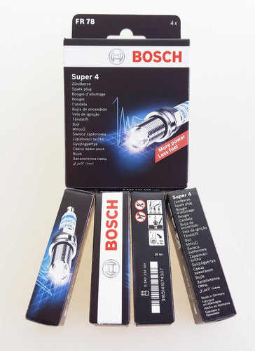 Bosch Juego De Cuatro Bujías Fr78 Super 4 2