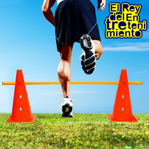 By El Rey Set Conos De Entrenamiento Con Vallas Fútbol Hockey 1