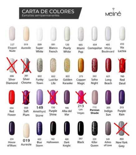 Meliné Semi-Permanent Gel Nail Polish Kit - 24 Colors 1