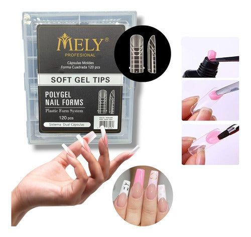 MELY Polygel Nail Construction Molds / Gel X120 0