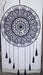 Vishwa Tejidos Atrapasueños Mandala Grande 60cm Negro Blanco Tejido Crochet 3