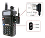 Kit 5 Fone Radio Comunicador Baofeng Walk Talk P/ 777s Uv5r 4