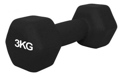 Leamau Vinyl Dumbbell 3kg Black 0