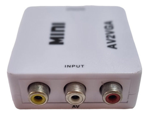 Generic RCA to VGA Mini AV to VGA Audio and Video 1080P Munro 1