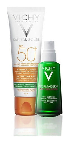 Vichy Combo Normaderm Phytosolution 50ml + Solar Matificante 0