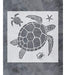 Gss Designs Marine Turtle Wall Art Template (12 x 12 Inches) 0