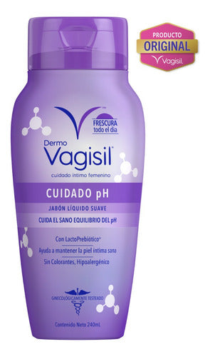 Kit X 2u Jabón Líquido Dermo Vagisil Cuidado Ph 240ml 2