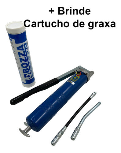 Bomba Manual Para Graxa 500gr Bozza 7029 + Cartucho Graxa 2