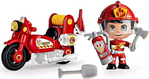 Pinypon Action Moto Bombero C/fig 15636 Sobreruedasjuguetes 4