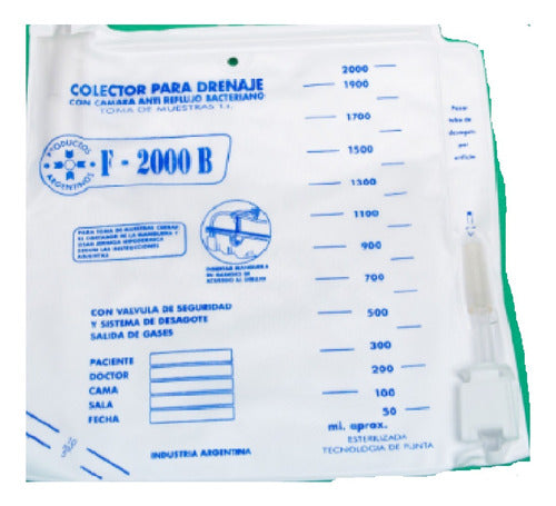 Forlano Bolsa Colectora Orina 2000b Cama X 2 Unidades 0