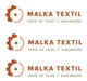 Malka Textil Silver Black Fabric 3