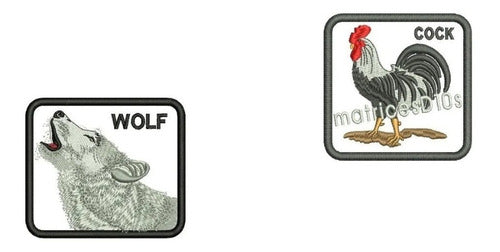 Embroidery Machine Embroidery Designs Rooster or Wolf Goorin Bros 0