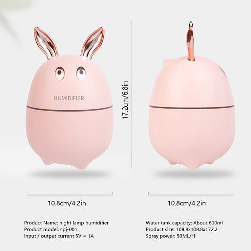 Humidificador Difusor Aromatizador Aromaterapia Rabbit 1