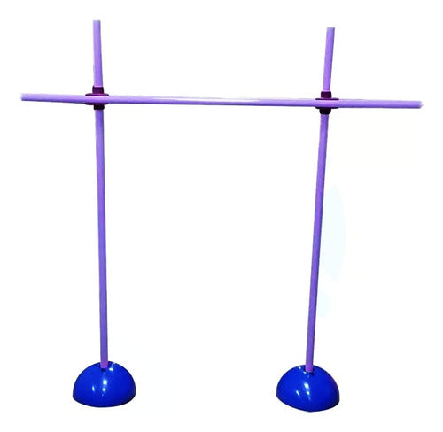 FDN GROUP Adjustable Hurdle with Sticks, Bases, and Joints for Functional Jumping 0