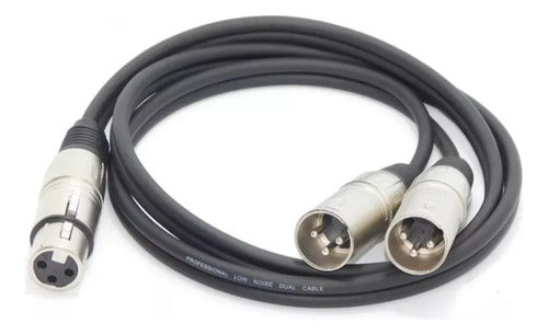 Master Show XLR Female to Dual Male Balanced Cable 6 M 0