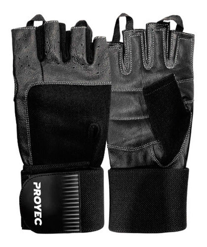 Proyec Fitness Leather Gloves Gym Extreme 1